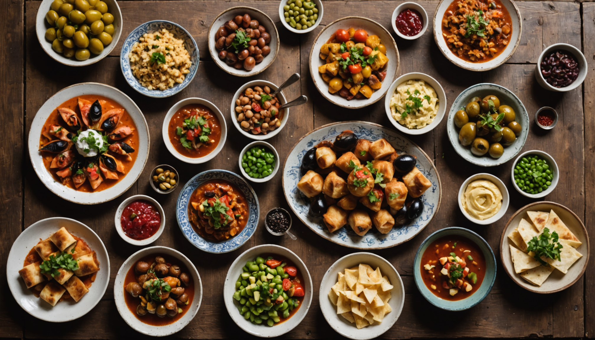 découvrez comment les tapas et mezzés, ces assortiments de petites bouchées, sont synonymes de convivialité et de partage autour d’une table festive et gourmande.