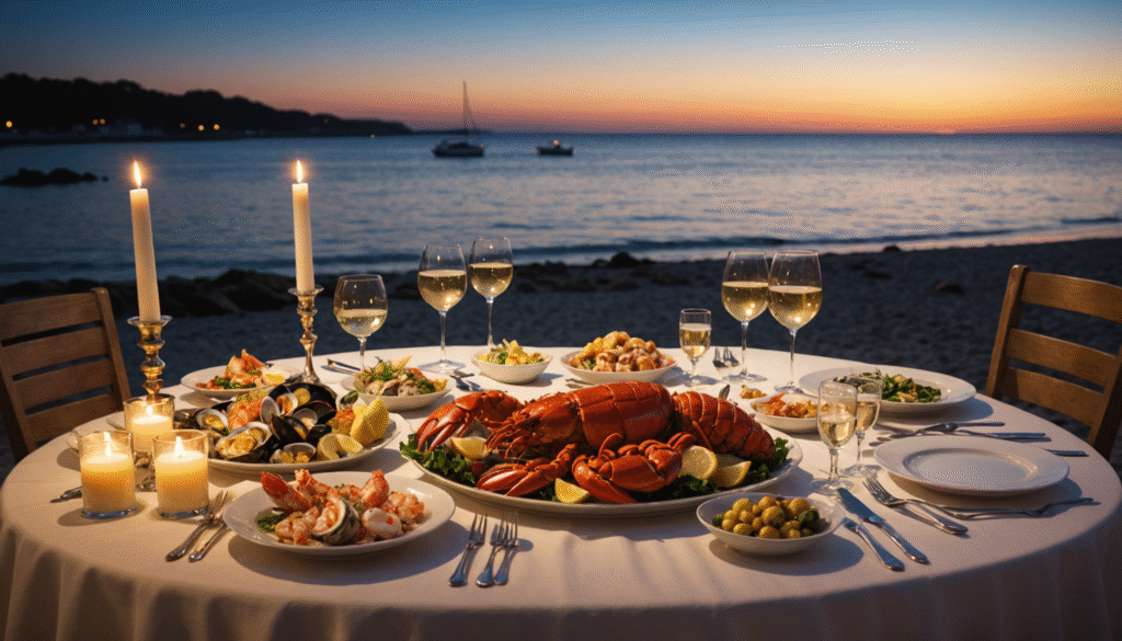 offrez-vous un séjour romantique au bord de la mer et savourez des fruits de mer frais dans un cadre idyllique. évasion, détente et plaisirs gourmands garantis pour un voyage inoubliable en couple.
