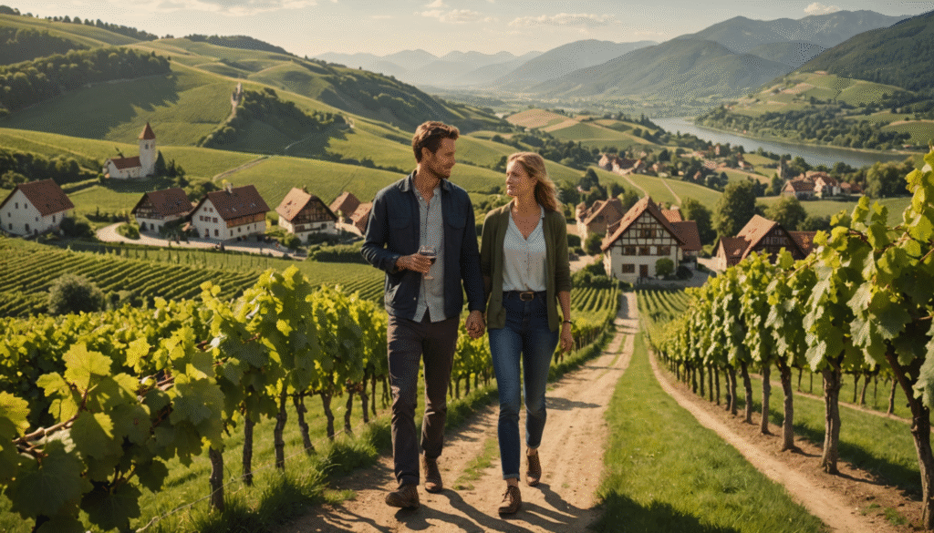découvrez une escapade romantique à deux au cœur des vignobles allemands : visites de caves, dégustations de vins et paysages pittoresques pour un voyage inoubliable entre amoureux.