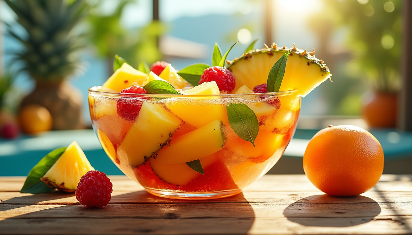 découvrez la recette facile du punch exotique, cocktail rafraîchissant et fruité parfait pour égayer vos soirées d’été entre amis. à déguster sans modération !