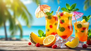 découvrez notre recette facile de punch exotique, idéale pour rafraîchir et enchanter vos soirées d’été entre amis. un cocktail fruité à partager !