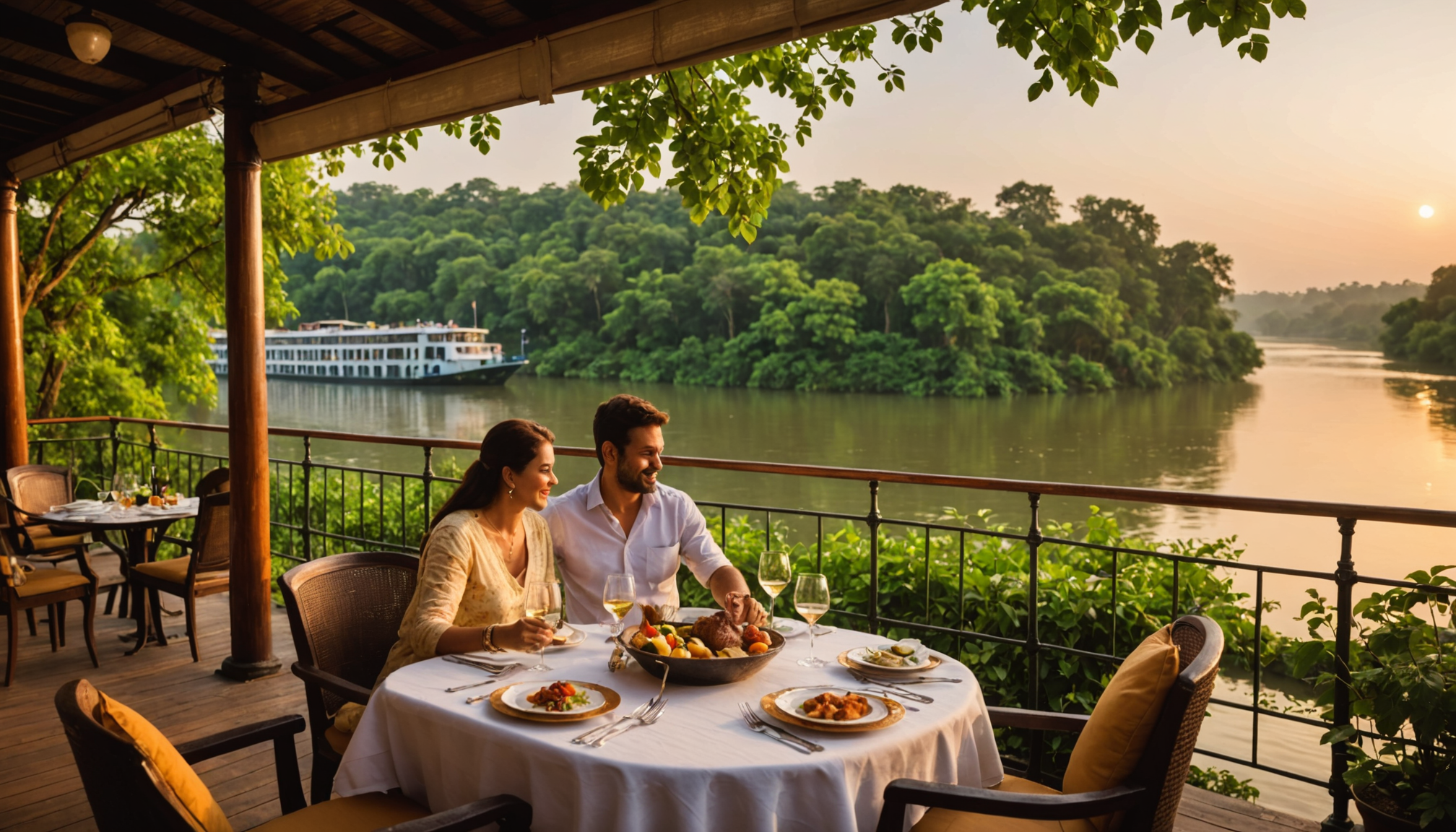 découvrez les terrasses romantiques et profitez de soirées magiques au bord des fleuves en inde. vivez une expérience unique entre ambiance envoûtante, paysages sublimes et gastronomie locale.