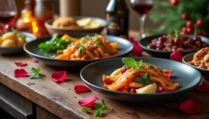 découvrez 5 menus à thème originaux pour surprendre et ravir votre moitié lors d'occasions spéciales ou dîners romantiques.