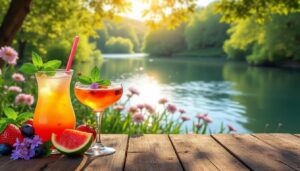 découvrez une sélection rafraîchissante de cocktails d'été parfaits à déguster en bord de rivière pour des moments conviviaux et relaxants sous le soleil.