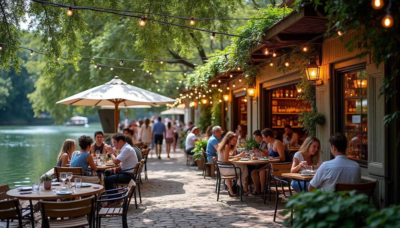 découvrez les guinguettes incontournables de la région lyonnaise pour profiter de moments conviviaux, de bonne musique et de spécialités locales au bord de l'eau.