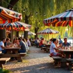 découvrez les guinguettes incontournables de la région lyonnaise, lieux idéals pour profiter d'une ambiance conviviale, de bonne musique et de spécialités locales au bord de l'eau.