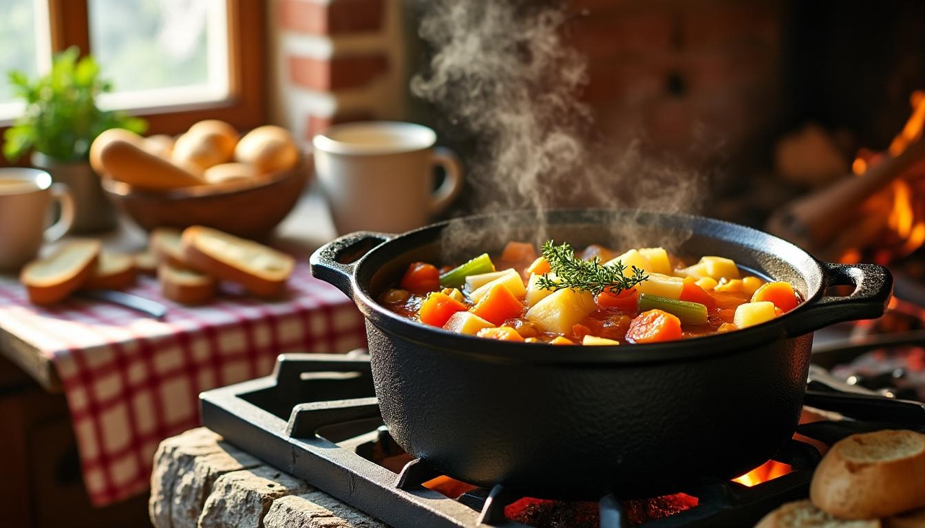 découvrez des recettes de saison savoureuses et faciles à préparer en cocotte pour profiter des meilleurs ingrédients tout au long de l'année.