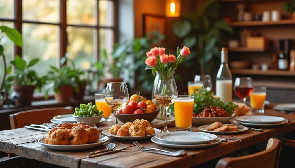 découvrez les secrets pour créer une table conviviale et chaleureuse, idéale pour partager des moments inoubliables en famille ou entre amis.