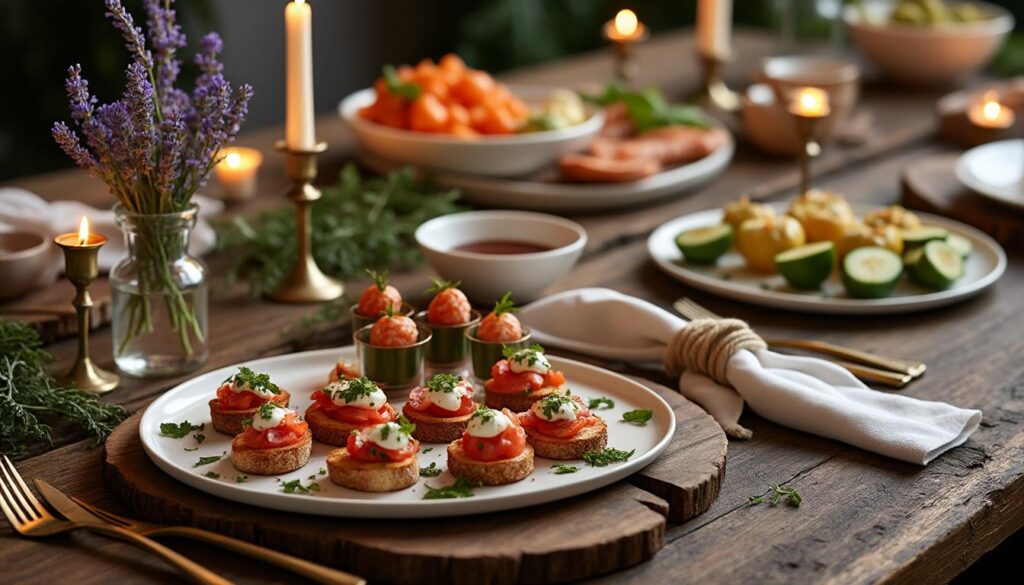découvrez 10 recettes d'entrées faciles et raffinées pour sublimer votre dîner romantique. idées savoureuses et élégantes pour une soirée inoubliable.