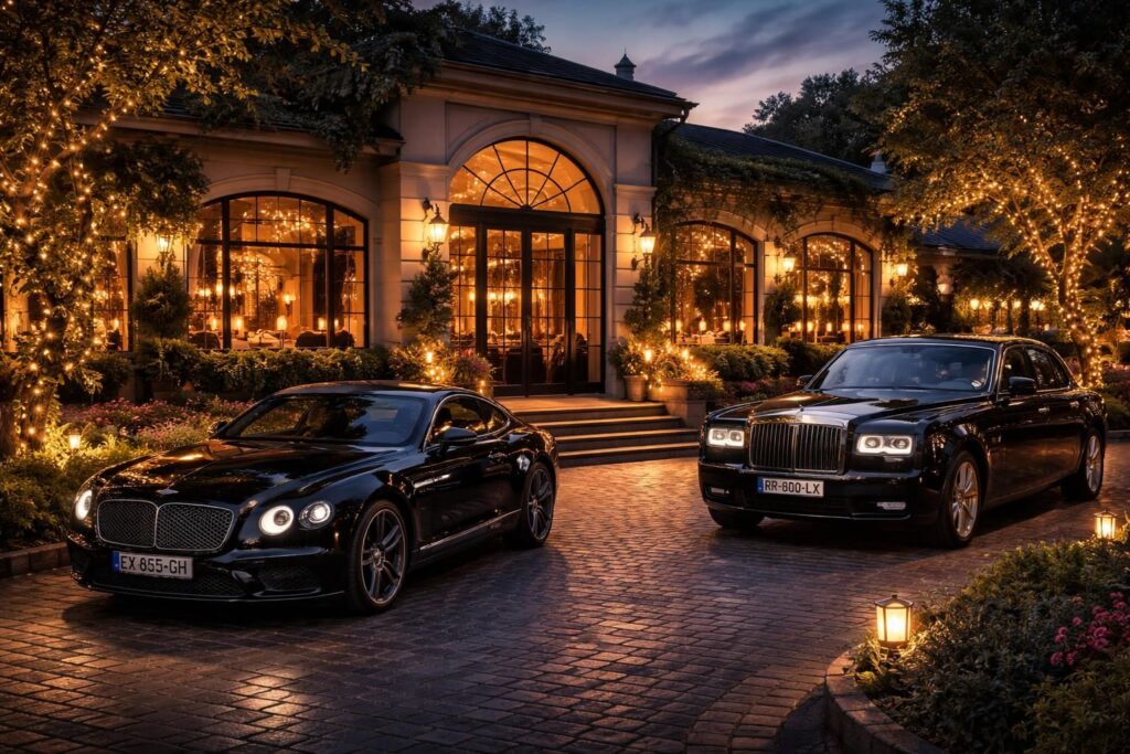découvrez une sélection exclusive de restaurants romantiques accessibles en bentley continental gt ou rolls-royce pour une expérience culinaire luxueuse et inoubliable.