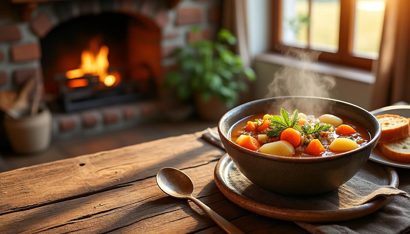 découvrez nos recettes de soupes et veloutés parfaits pour des soirées d'hiver cocooning, réconfortants et faciles à préparer.