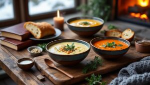 découvrez des recettes réconfortantes de soupes et veloutés parfaites pour des soirées d’hiver cocooning, alliant chaleur et saveurs délicates.