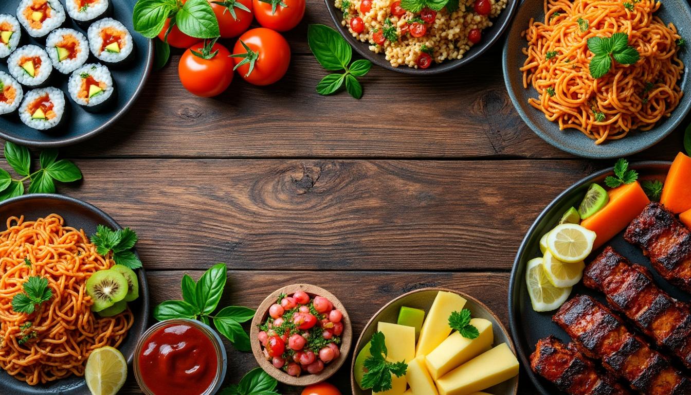 découvrez ensemble les saveurs exotiques de la cuisine du monde et laissez-vous séduire par des recettes authentiques et colorées qui éveilleront vos papilles.