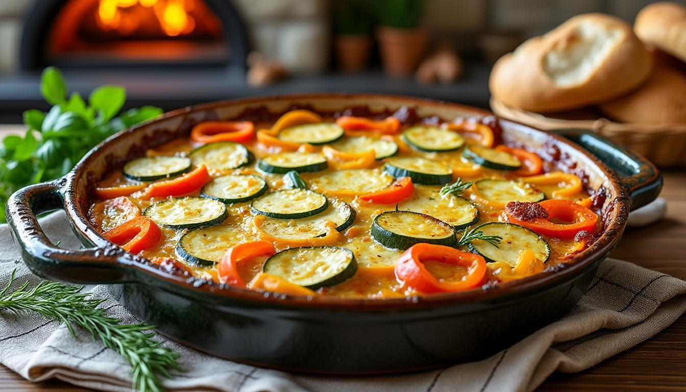 découvrez une recette facile et savoureuse de gratin de légumes façon guinguette, idéale pour un repas convivial et coloré.