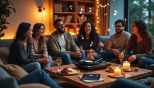 découvrez nos conseils pour sélectionner la musique idéale et créer une ambiance chaleureuse lors de votre soirée conviviale.